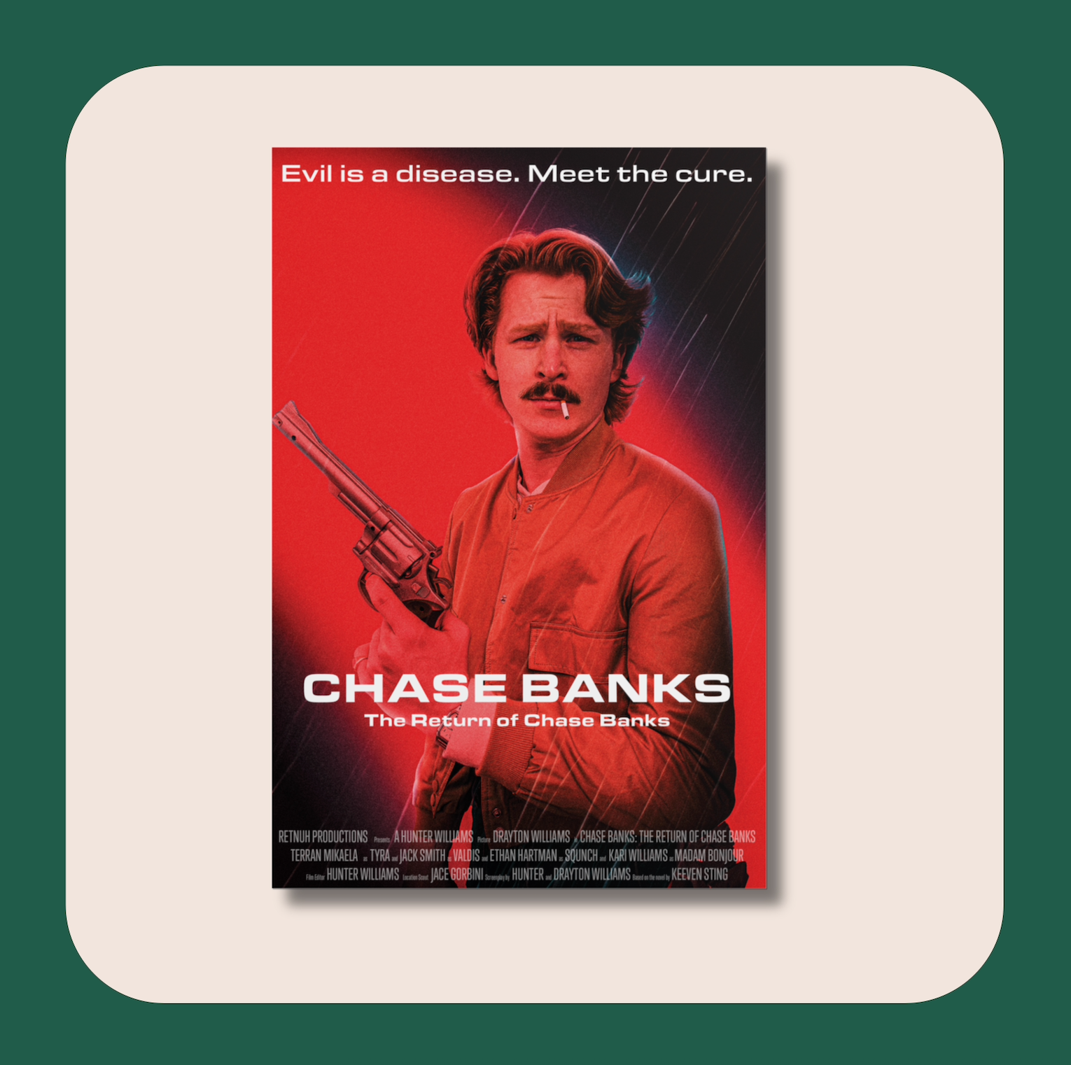 Chase Banks Rolled Poster